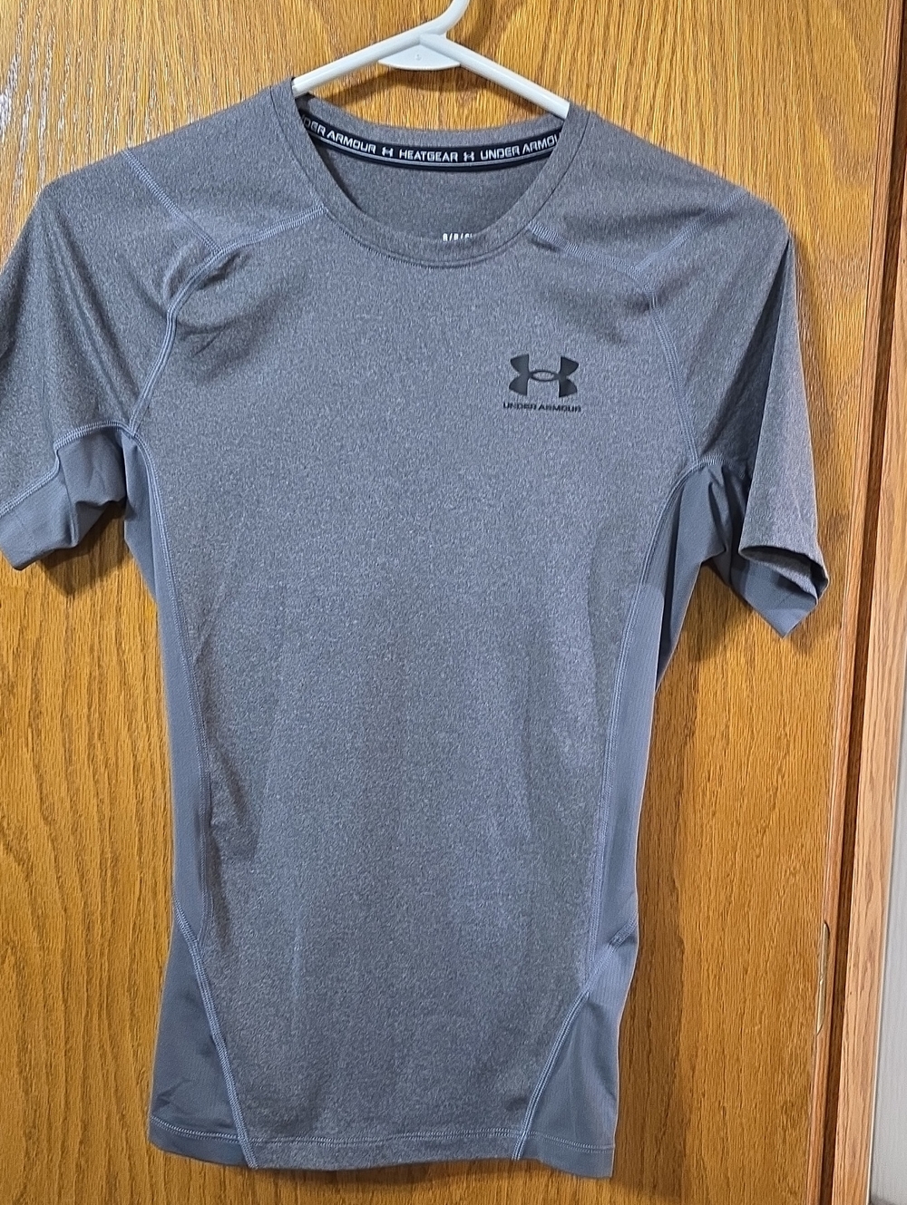 Under Armour Men's Grey Short Sleeve HeatGear Compression Tee